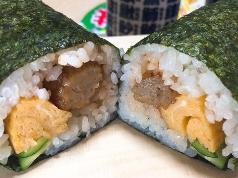 子供もよろこぶミートボールの太巻き